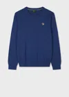 Ps By Paul Smith Zebra Logo Organic Cotton Sweatshirt In Blue