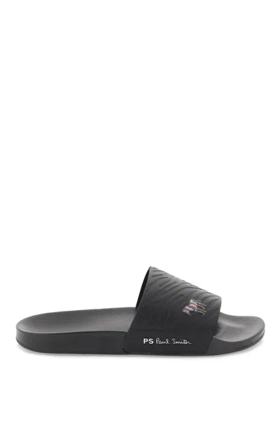 Ps By Paul Smith Rubber Nyro Slipper In Black