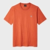 Ps By Paul Smith Rust Organic Cotton Zebra Logo T-shirt Orange