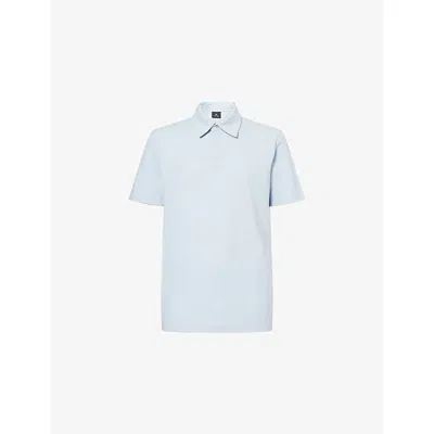 Ps By Paul Smith Mens  Classic-collar Regular-fit Cotton Polo Shirt In Blue