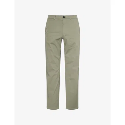 Ps By Paul Smith S By Paul Smith Mens Lt Greyish Green Straight-fit Tapered-leg Stretch Cotton Chinos