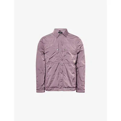 Ps By Paul Smith Mens Lilac Patch-pocket Long Sleeve Jacket Xxl In Purple