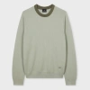 Ps By Paul Smith Sage Green Organic Cotton Sweater In Green
