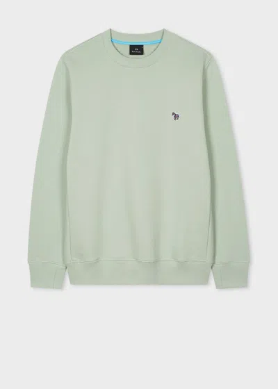 Ps By Paul Smith Sage Green Zebra Logo Sweatshirt