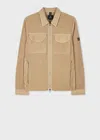 Ps By Paul Smith Sand Garment Dyed Nylon Jacket Brown In Brown