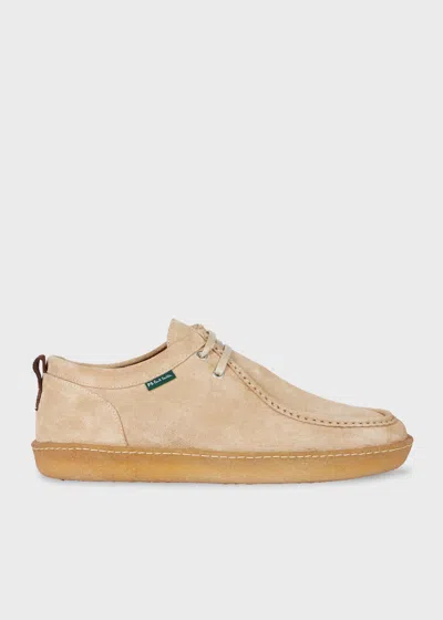 Ps By Paul Smith Sand Suede 'buster' Shoes White