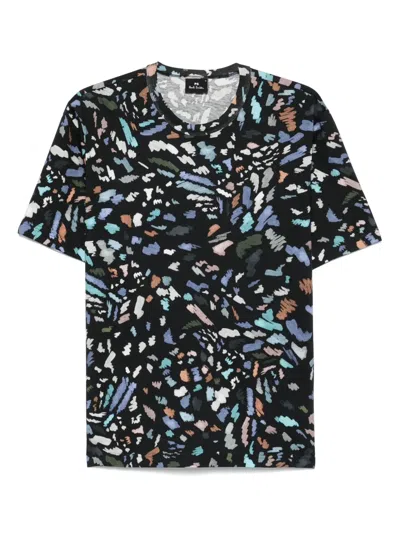 Ps By Paul Smith Scribble-print T-shirt In Black