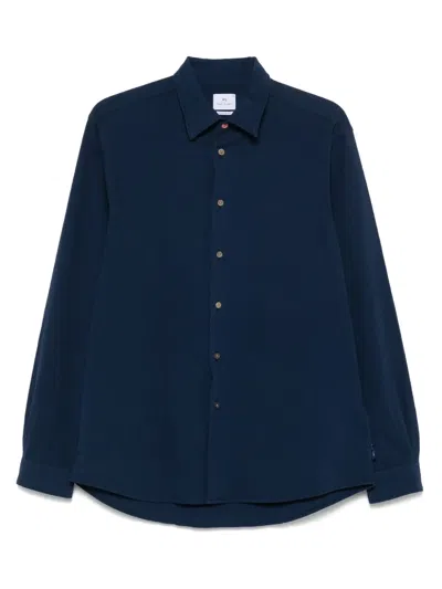 Ps By Paul Smith Seersucker Shirt In Blue