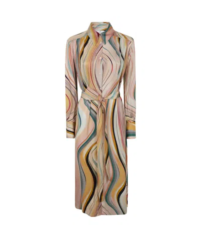 Ps By Paul Smith Shirt Dress In Nude