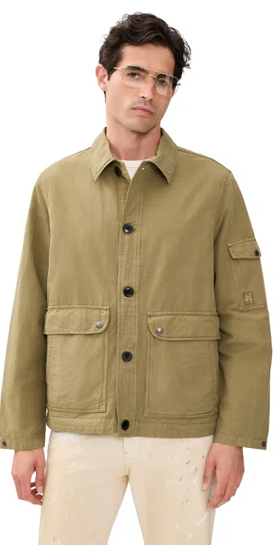 Ps By Paul Smith Shirt Jacket Olive Green