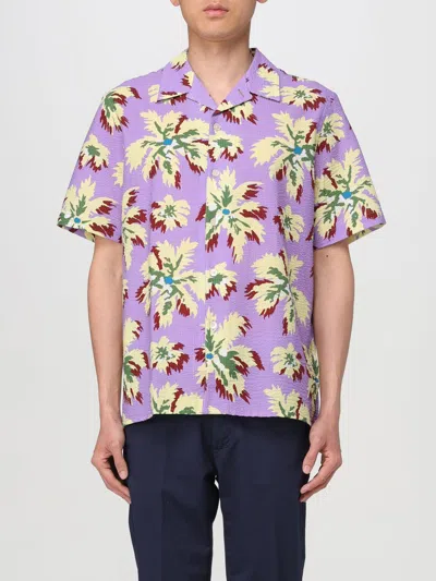 Ps By Paul Smith Shirt Ps Paul Smith Men Color Lilac