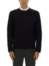 Ps By Paul Smith Ps Paul Smith Classic Crew Neck Shirt With Subtle Embroidered Logo In Black