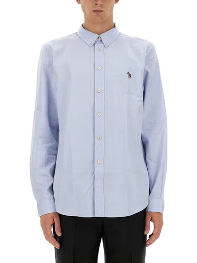 Ps By Paul Smith Shirt With Logo In Blue