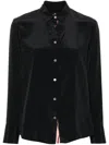 Ps By Paul Smith Ps Paul Smith Curved Hem Poplin Shirt In Black