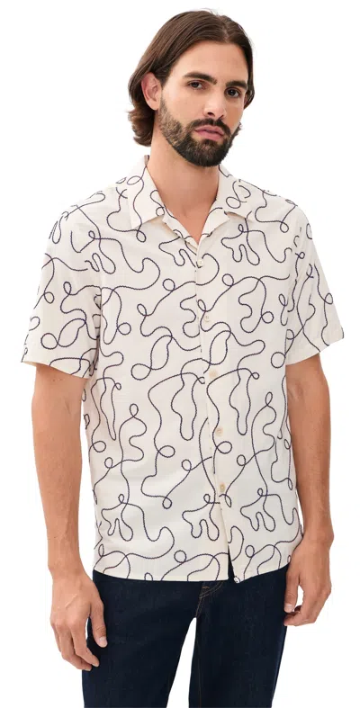 Ps By Paul Smith Short Sleeve Casual Fit Shirt Natural In White