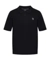 Ps By Paul Smith Embroidered-logo Polo Shirt In Black