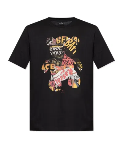 Ps By Paul Smith Short Sleeve T-shirt In Black
