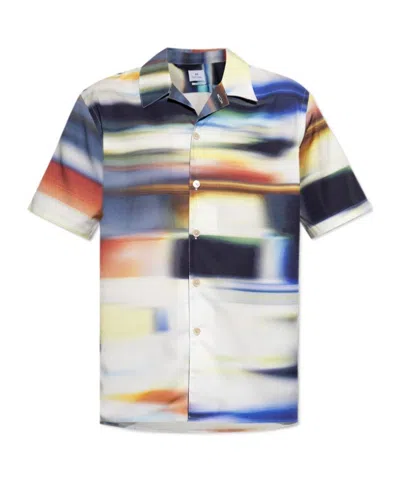 PS BY PAUL SMITH PS PAUL SMITH MOTION BLUR SHORT-SLEEVED SHIRT