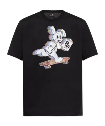 PS BY PAUL SMITH PS PAUL SMITH RABBIT PRINTED T-SHIRT