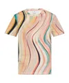 Ps By Paul Smith Ps Paul Smith New Swirl Cotton T-shirt In Nude