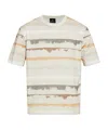 Ps By Paul Smith T-shirt Drip Stripe Toni Neutri In White