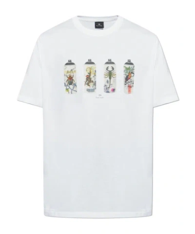 Ps By Paul Smith Ps Paul Smith "animal Spray" T-shirt In White