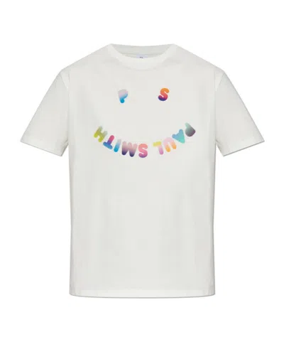 Ps By Paul Smith Ps Paul Smith Happy T-shirt In White