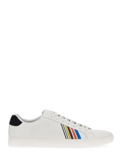 Ps By Paul Smith Rex Embroidery Sneakers In White In Whites