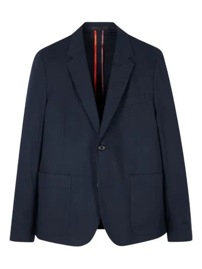 Ps By Paul Smith Single-breasted Blazer In Blue