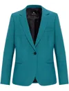 Ps By Paul Smith Single-breasted Wool Blazer In Blau