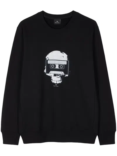 PS BY PAUL SMITH SKULL TAPE SWEATSHIRT