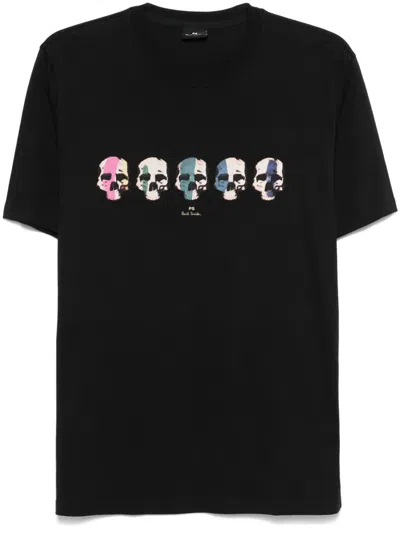 PS BY PAUL SMITH SKULLS-PRINT T-SHIRT