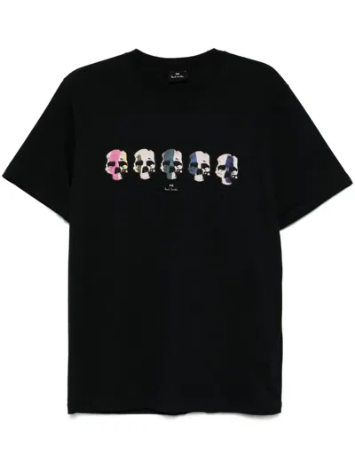 PS BY PAUL SMITH SKULLS-PRINT T-SHIRT