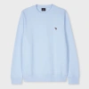 Ps By Paul Smith Sky Blue Cotton Zebra Logo Sweatshirt In Blue