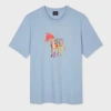 PS BY PAUL SMITH SKY BLUE 'CRAFT ZEBRA' PRINT T-SHIRT