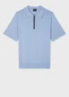 Ps By Paul Smith Mens Sweater Ss Polo Blue In Blue