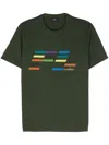 Ps By Paul Smith Slant Logo T-shirt In Green