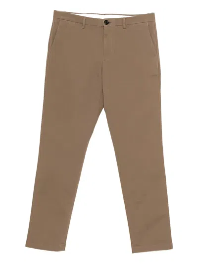 Ps By Paul Smith Slim Chino Trousers In Brown