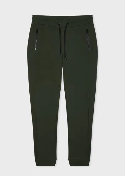 Ps By Paul Smith Slim-fit Green Stretch-cotton Track Pants