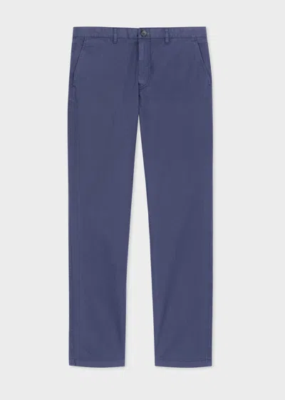 Ps By Paul Smith Slim-fit Navy Cotton Twill Chinos Blue