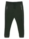 Ps By Paul Smith Slim-fit Green Stretch-cotton Track Pants In Green