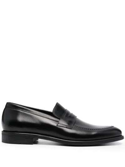 Ps By Paul Smith Slip-on Leather Loafers In Black
