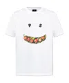 Ps By Paul Smith Smiley Graphic-print Cotton T-shirt In White