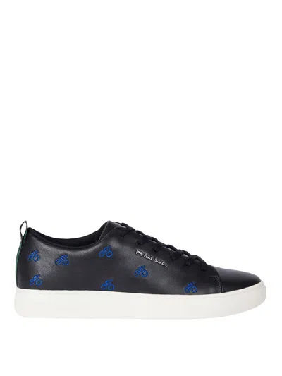 Ps By Paul Smith Sneakers Lee Embroidery Bicycle In Black