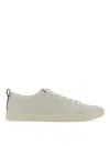 Ps By Paul Smith Leather Sneakers With Contrasting Rubber Sole In White