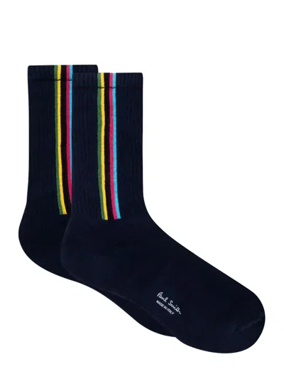 Ps By Paul Smith Socks With Logo In Blue
