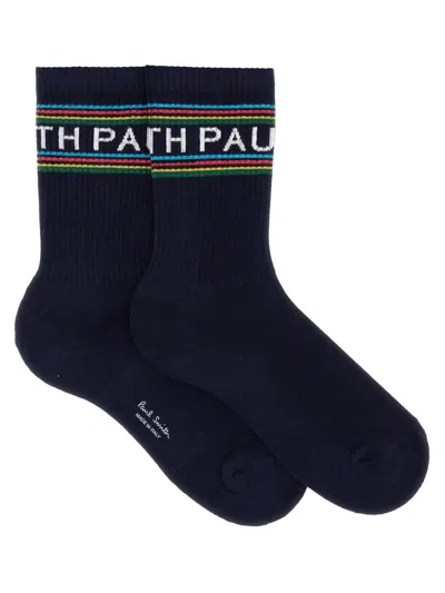 Ps By Paul Smith Socks With Logo In Blue