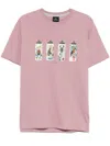 Ps By Paul Smith Dusky Pink 'spray Cans' Print T-shirt Purple In Purple