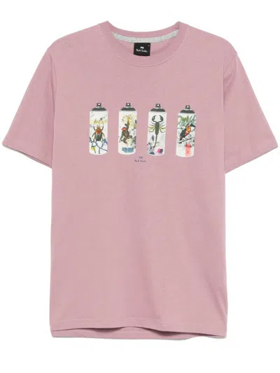 PS BY PAUL SMITH SPRAY CANS-PRINT T-SHIRT