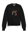 Ps By Paul Smith Spray Swirl Logo-embroidered Sweatshirt In Black
